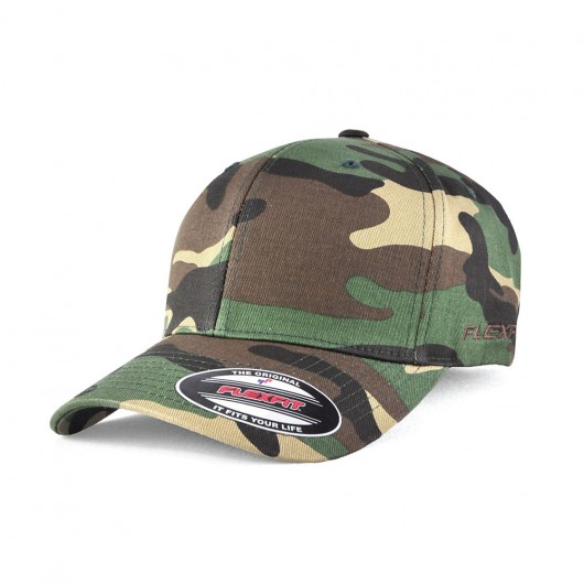 Camo Flexfit Wooly Combed Caps